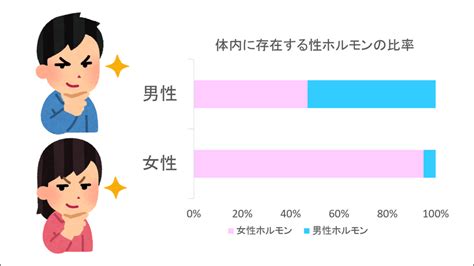 男 くびれ 女性ホルモン|男女の身体の違い